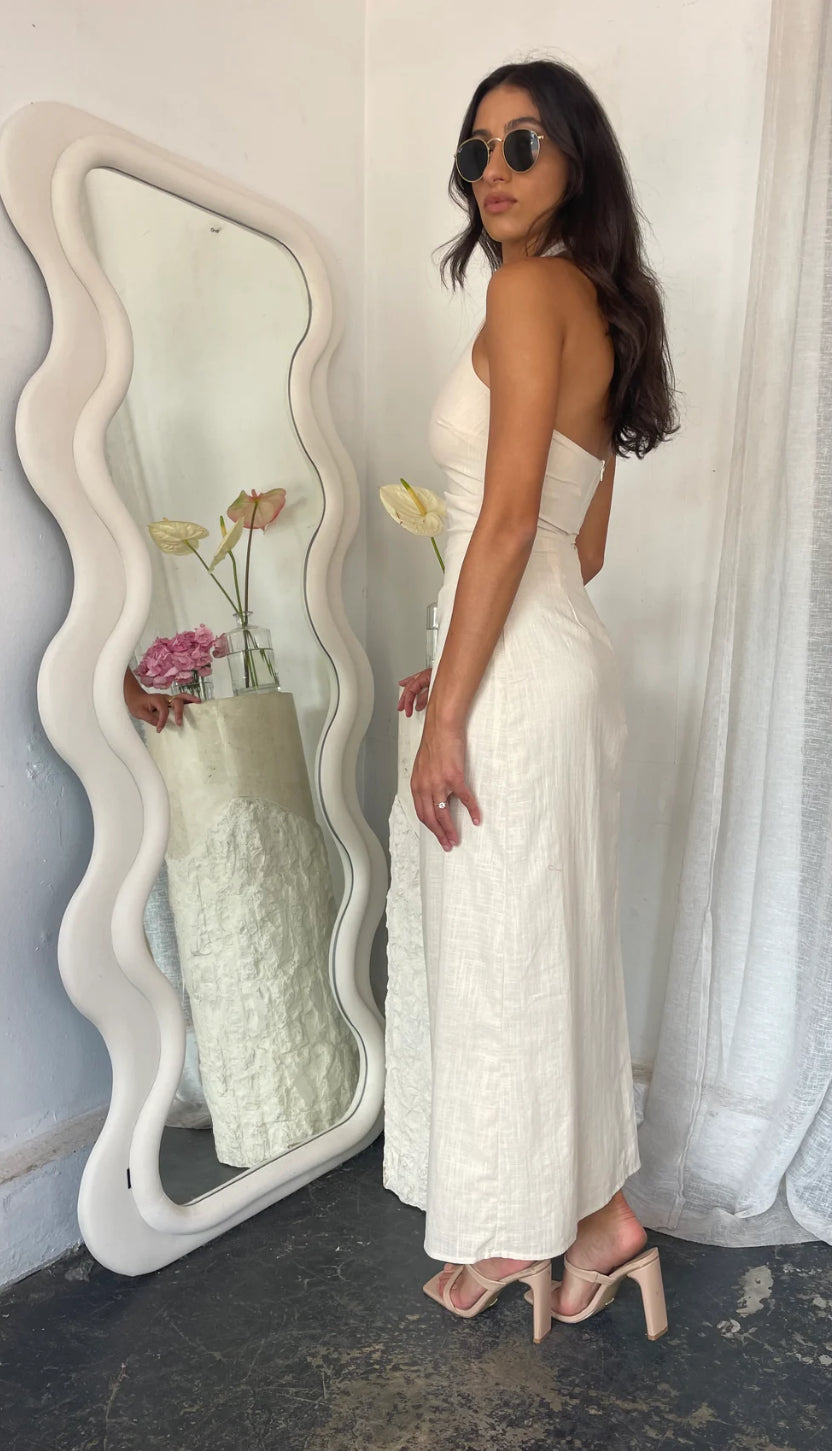 ‘Vienna’ dress in beige