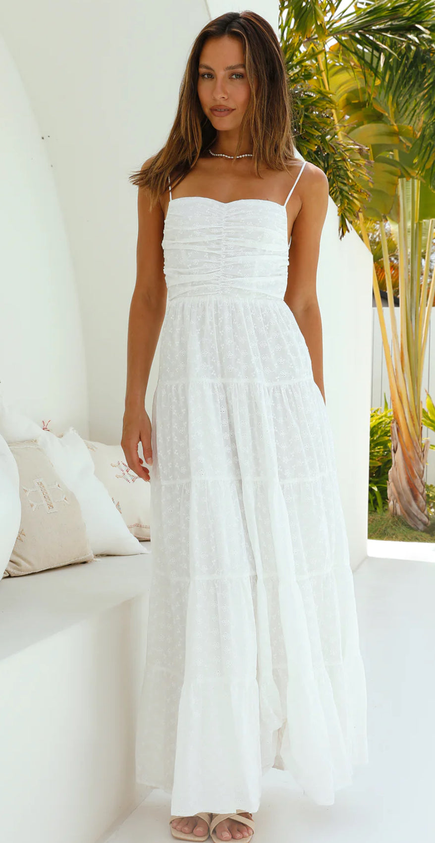‘Tilly’ dress in white