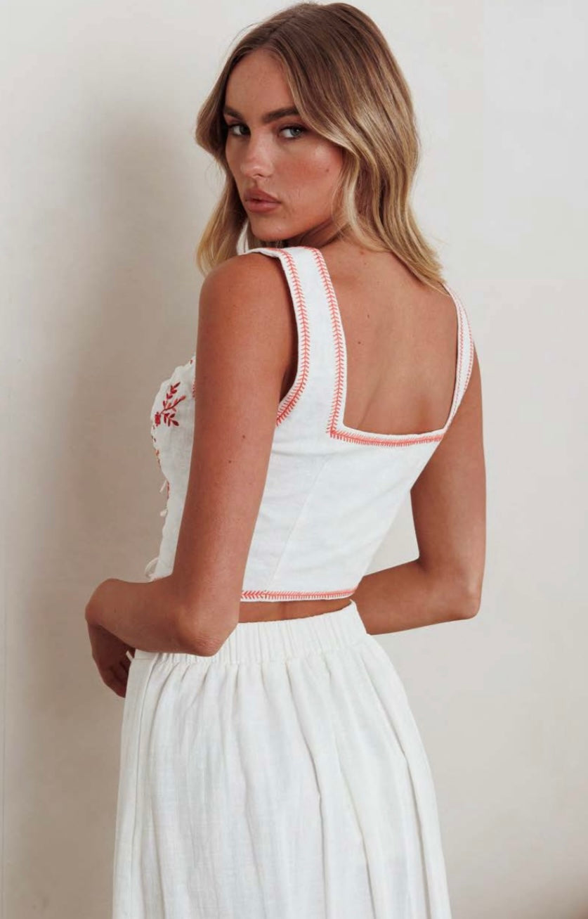 ‘Jolene’ top red