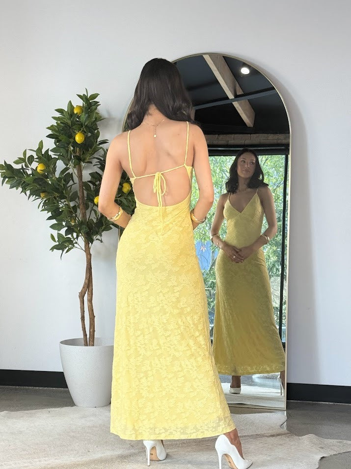 ‘Natalie’ lemon dress