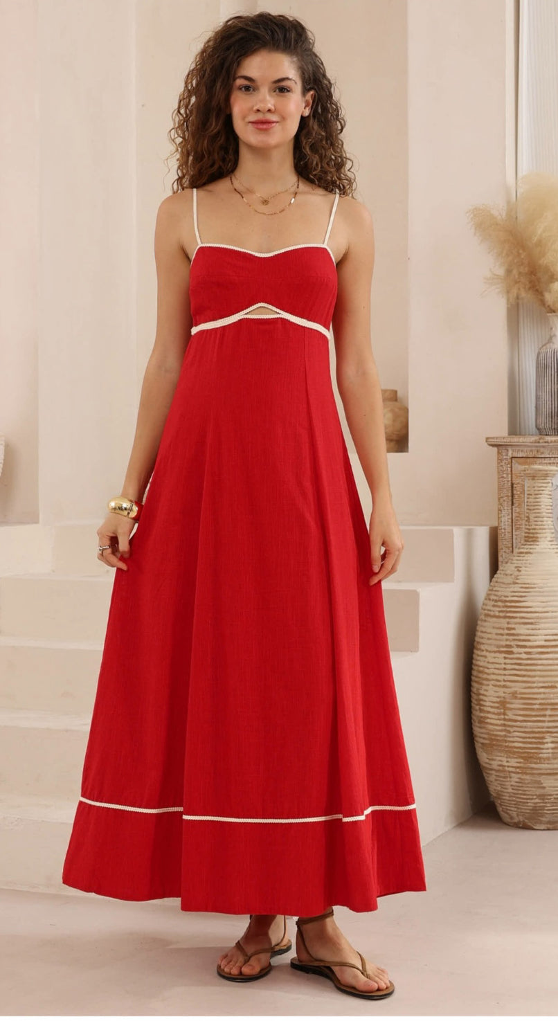 ‘Justine’ red dress