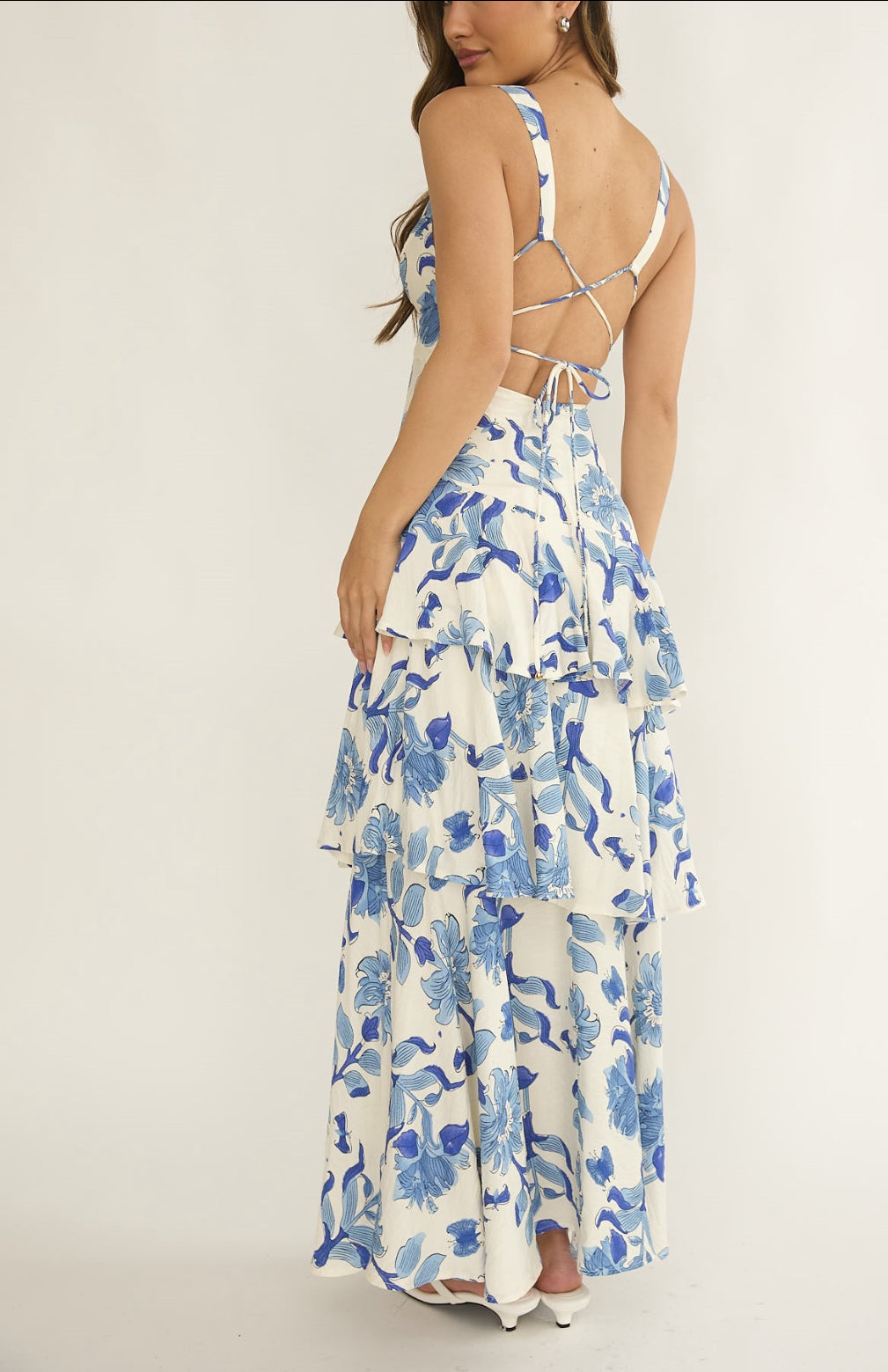 ‘Billie’ dress blue multi
