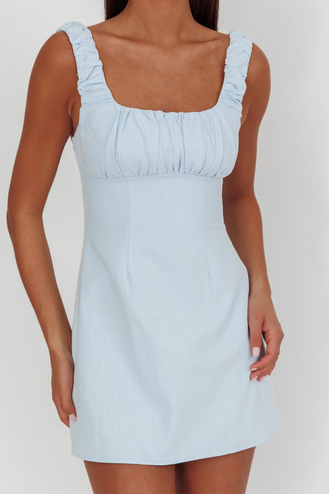 ‘Otis’ dress ice blue