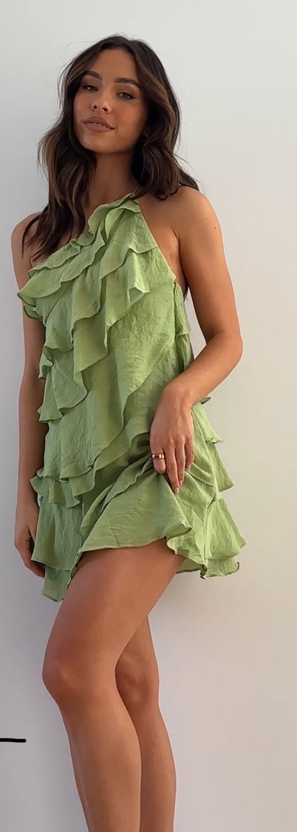 ‘Archie’ lime dress