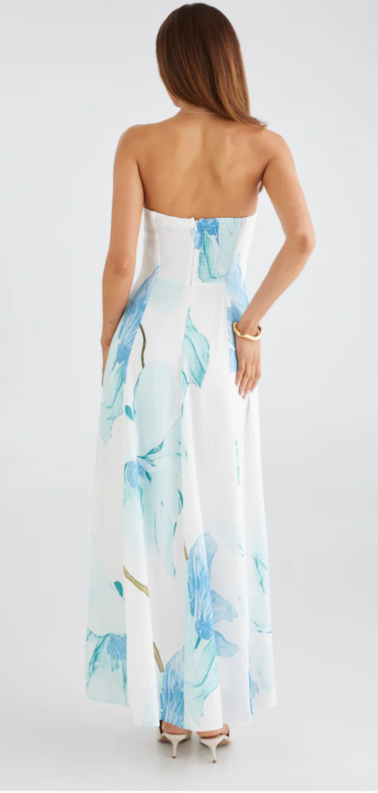 ‘Ivy’ blue floral dress