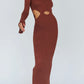 ‘Callie’ knit maxi dress