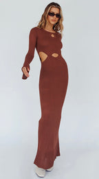 ‘Callie’ knit maxi dress