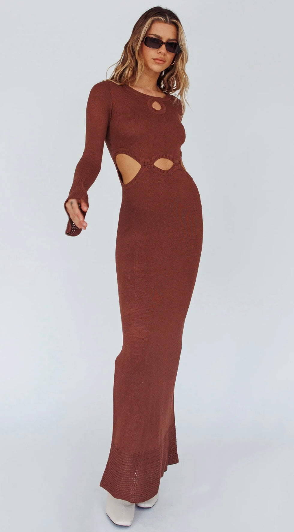 ‘Callie’ knit maxi dress