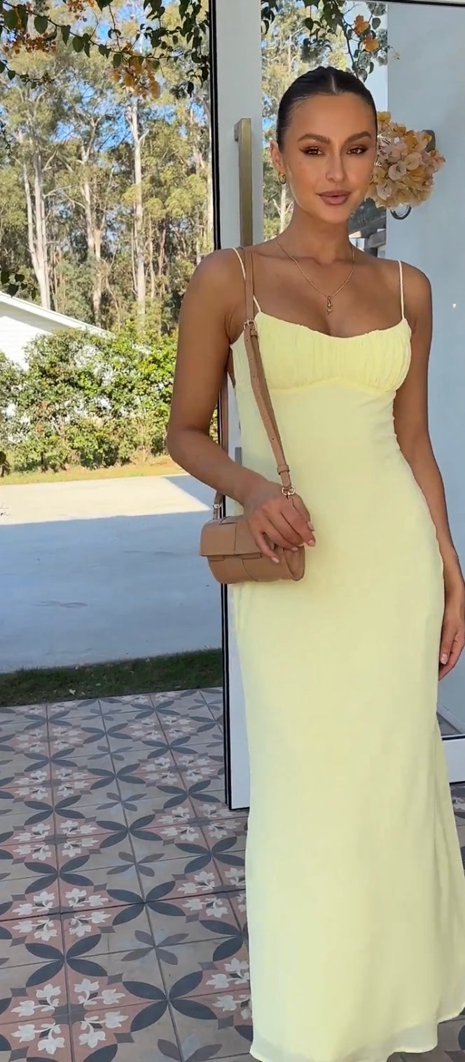 ‘BREE’ dress in yellow