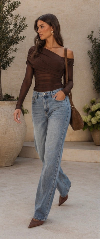 ‘Wynter’ brown top