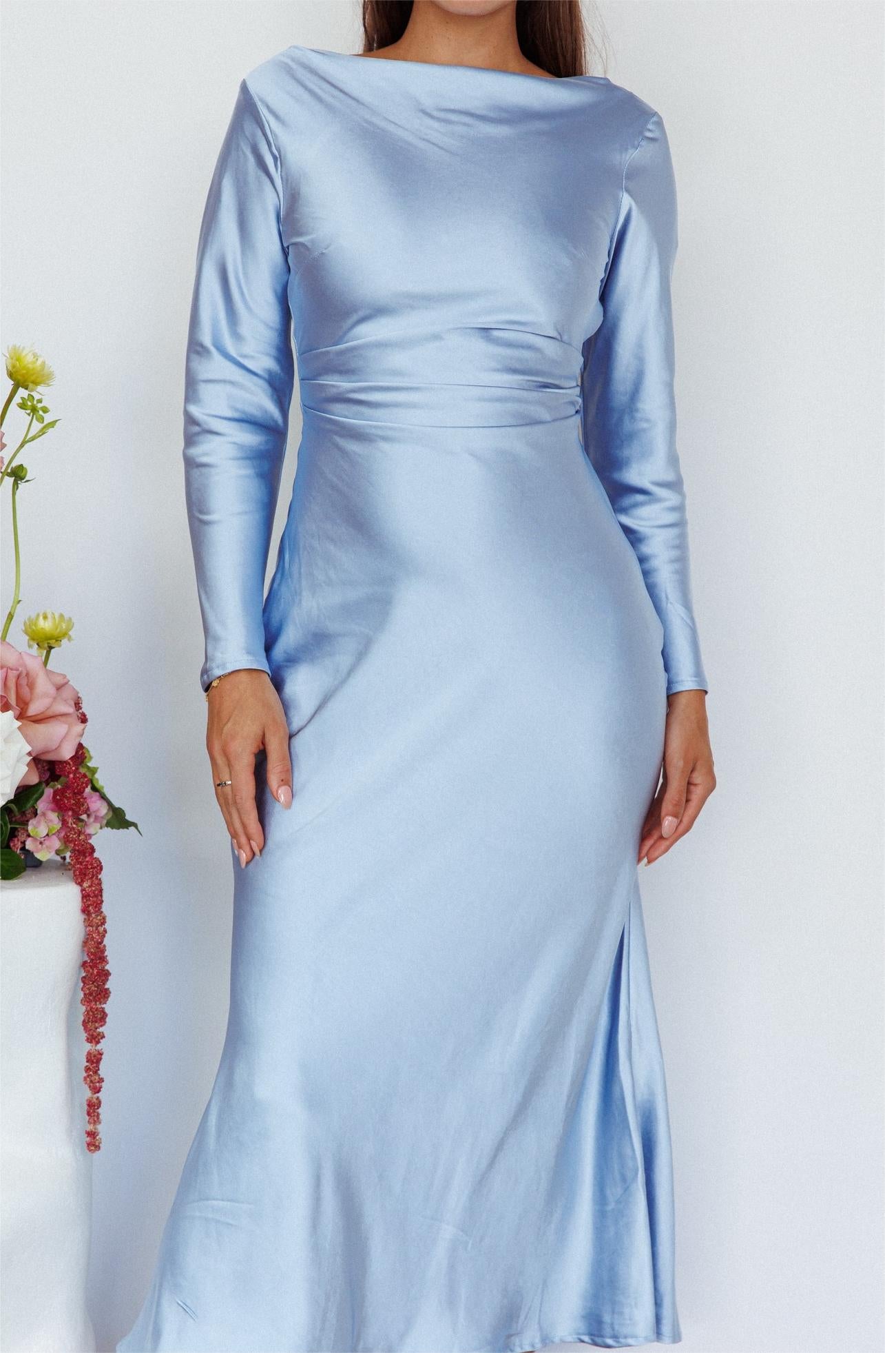‘Renee’ dress ice blue