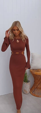 ‘Callie’ knit maxi dress