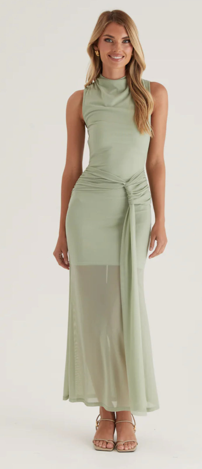 ‘Sadie’ sage dress