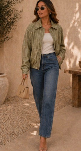 ‘Betty’ jacket in matcha