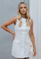 ‘Ashley’ dress in white
