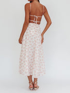 ‘Alicia’ pink floral dress