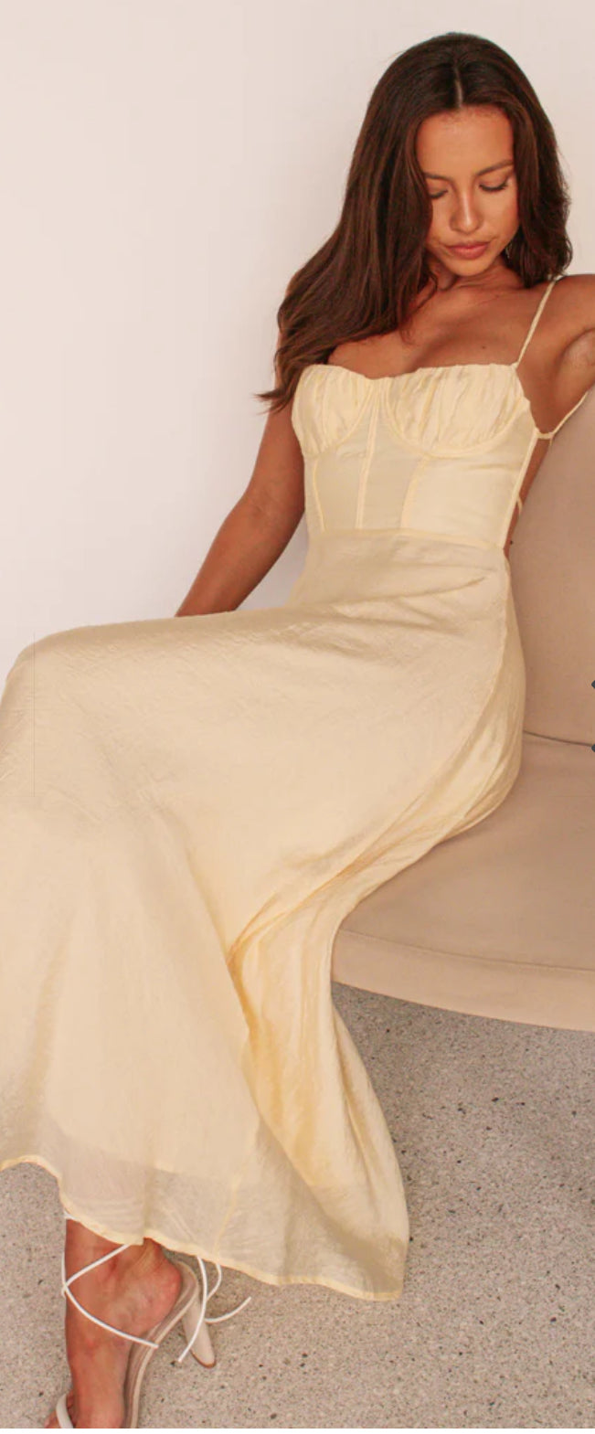 ‘Alicia’ dress in butter