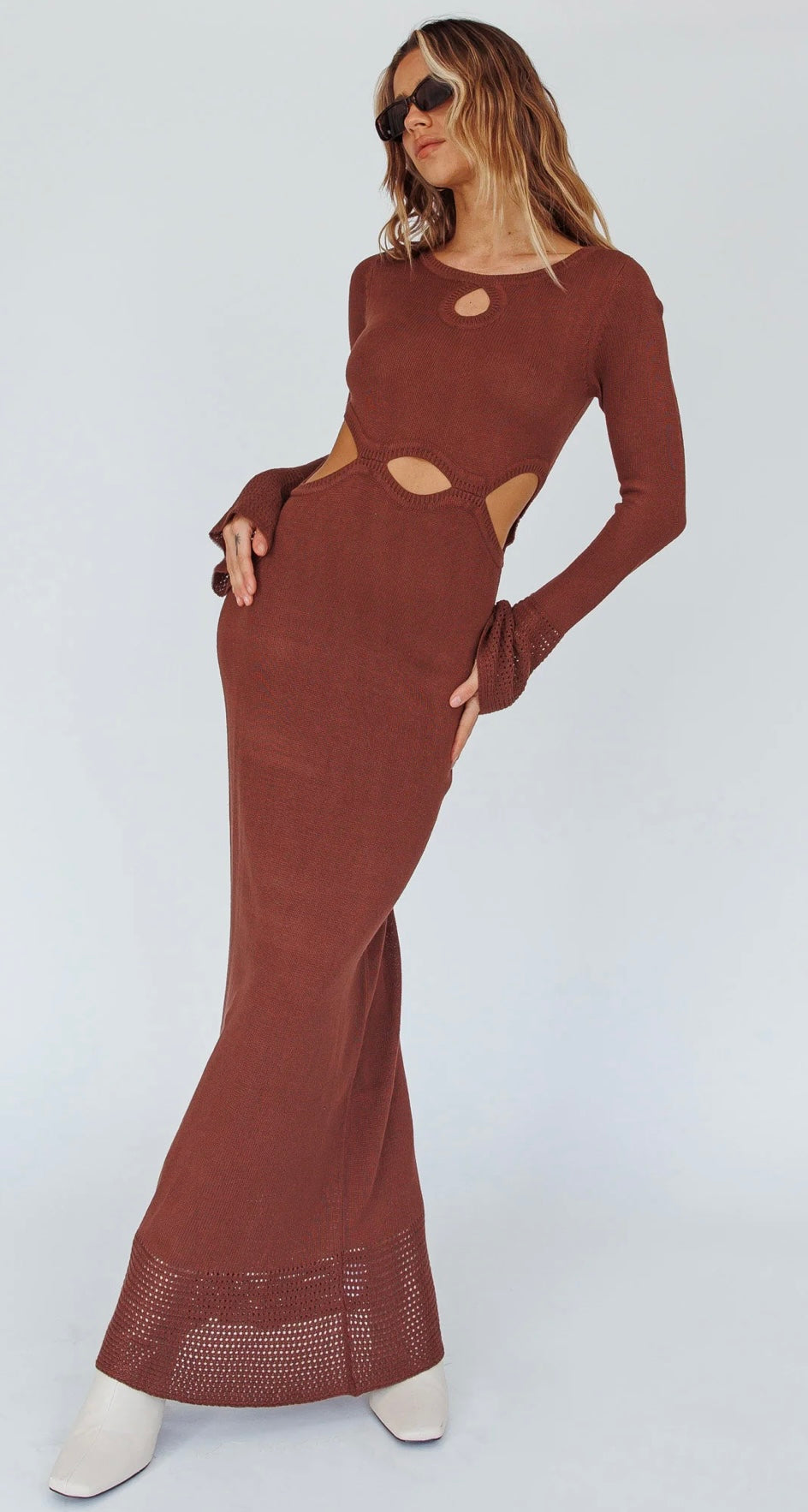 ‘Callie’ knit maxi dress