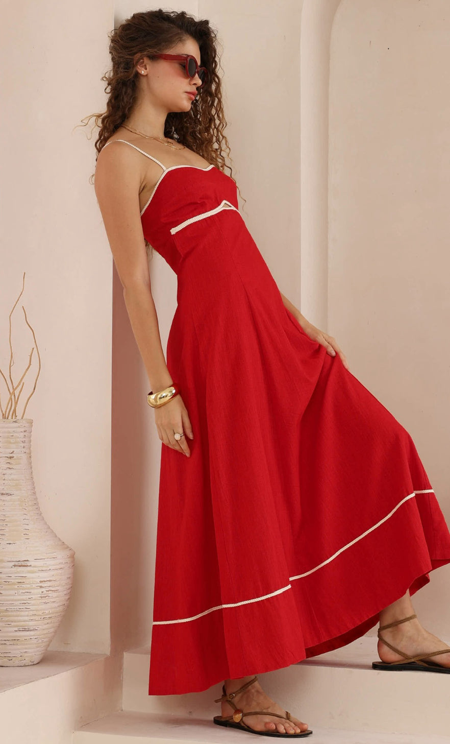 ‘Justine’ red dress