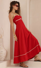 ‘Justine’ red dress