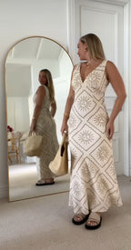 ‘Hollie’ dress in natural