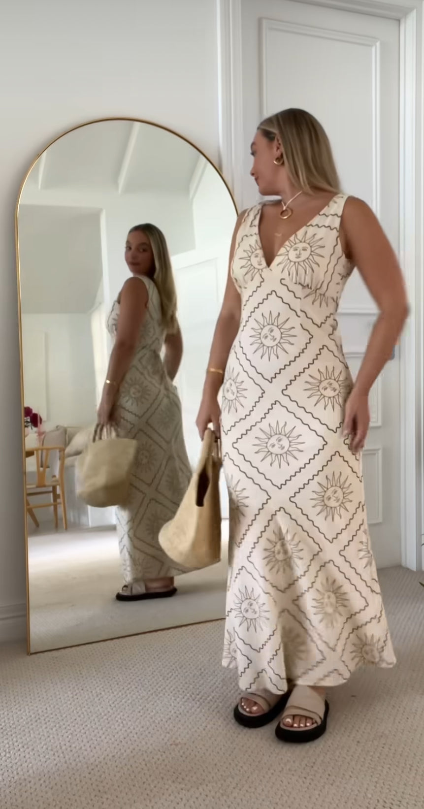 ‘Hollie’ dress in natural