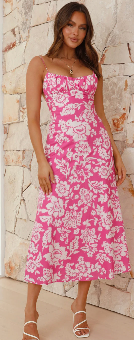 ‘Bree’ dress pink floral