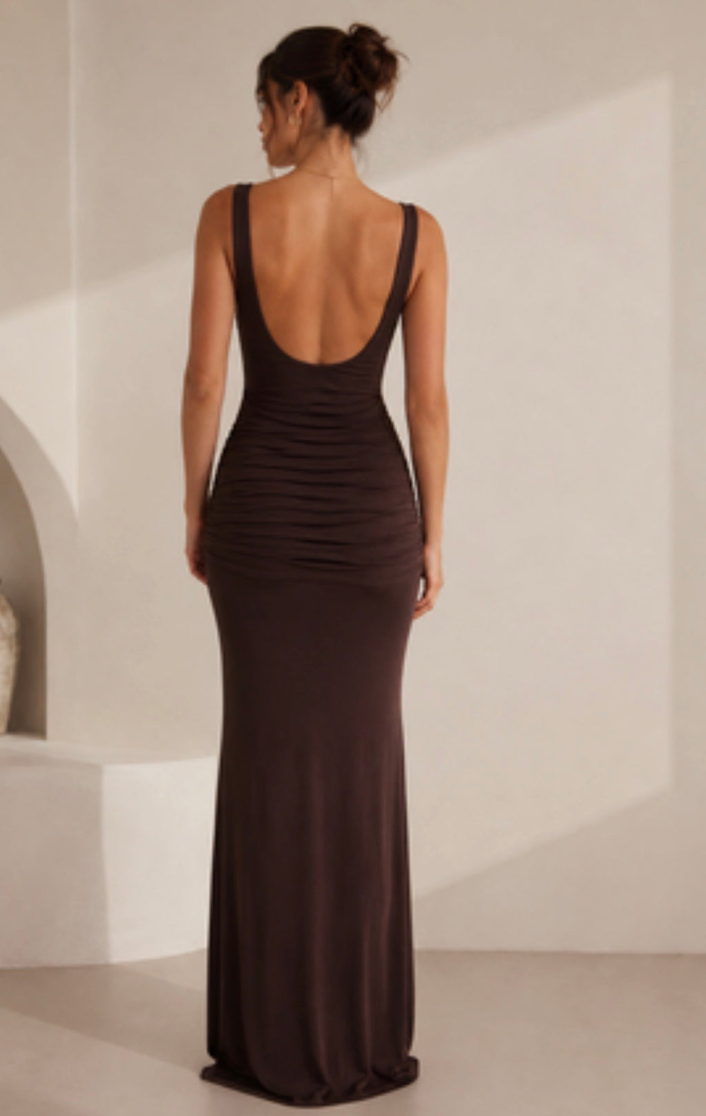 ‘Isobelle’ choc dress