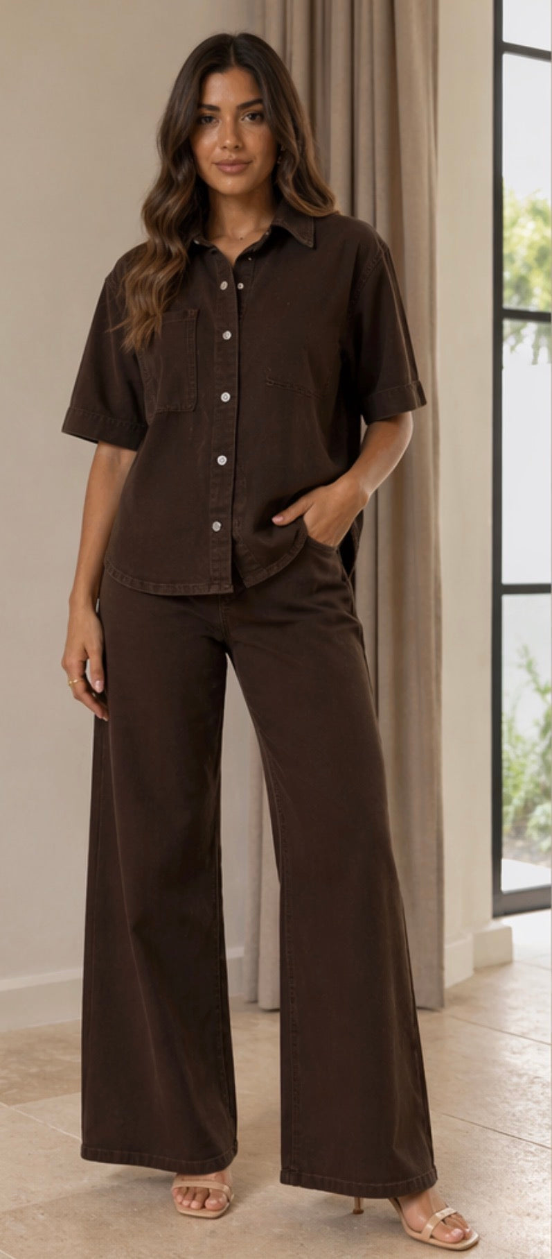 ‘Giana’ denim shirt
