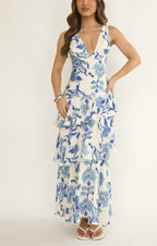 ‘Billie’ dress blue multi