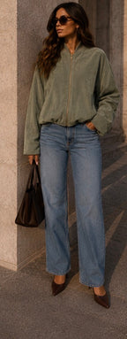 ‘Evelyn’ sage bomber