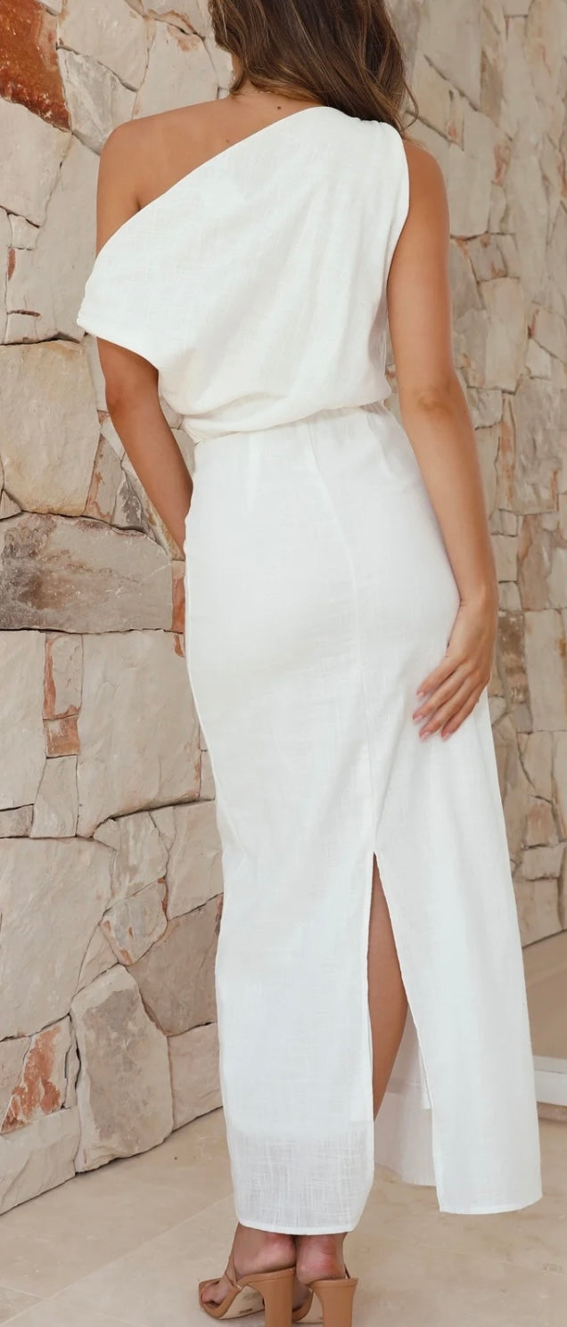 ‘Paros’ dress white