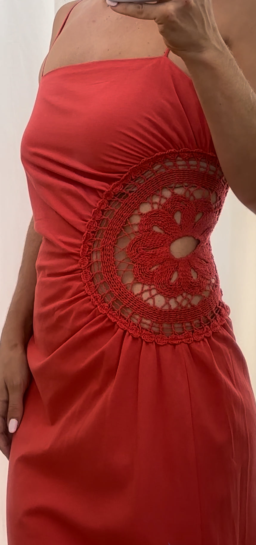 ‘Abigail’ dress coral