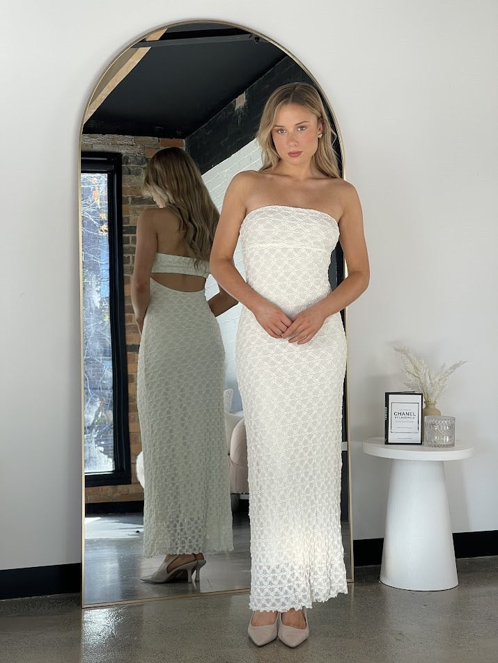 ‘Tara’ dress ivory