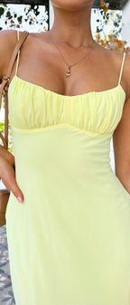 ‘BREE’ dress in yellow