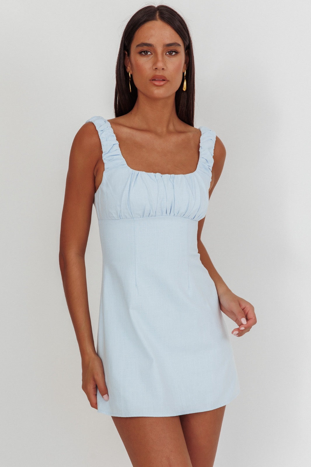‘Otis’ dress ice blue
