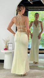 ‘Bridget’ butter dress