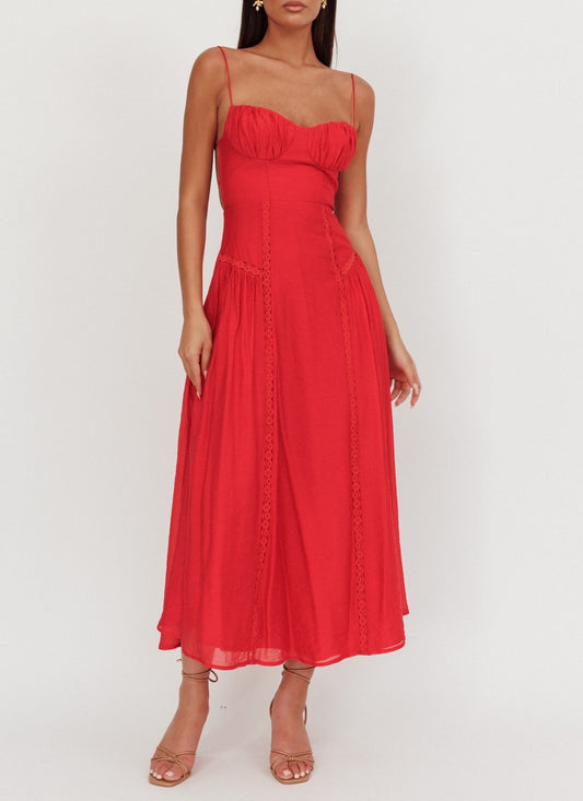 ‘Alisha’ dress red