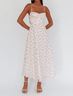‘Alicia’ pink floral dress