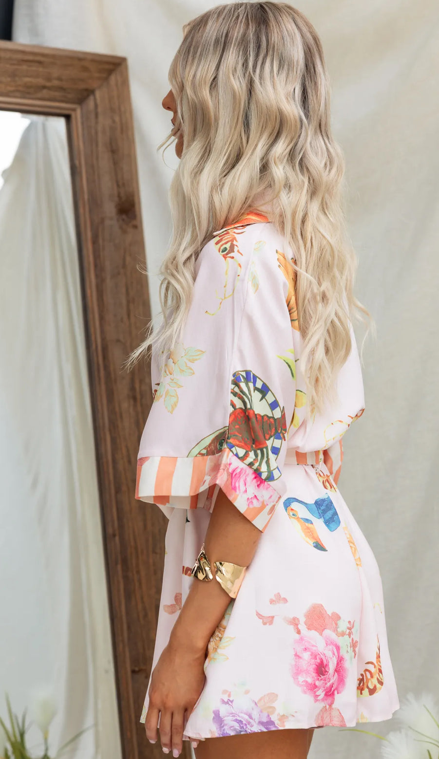 ‘Positano’ playsuit pink