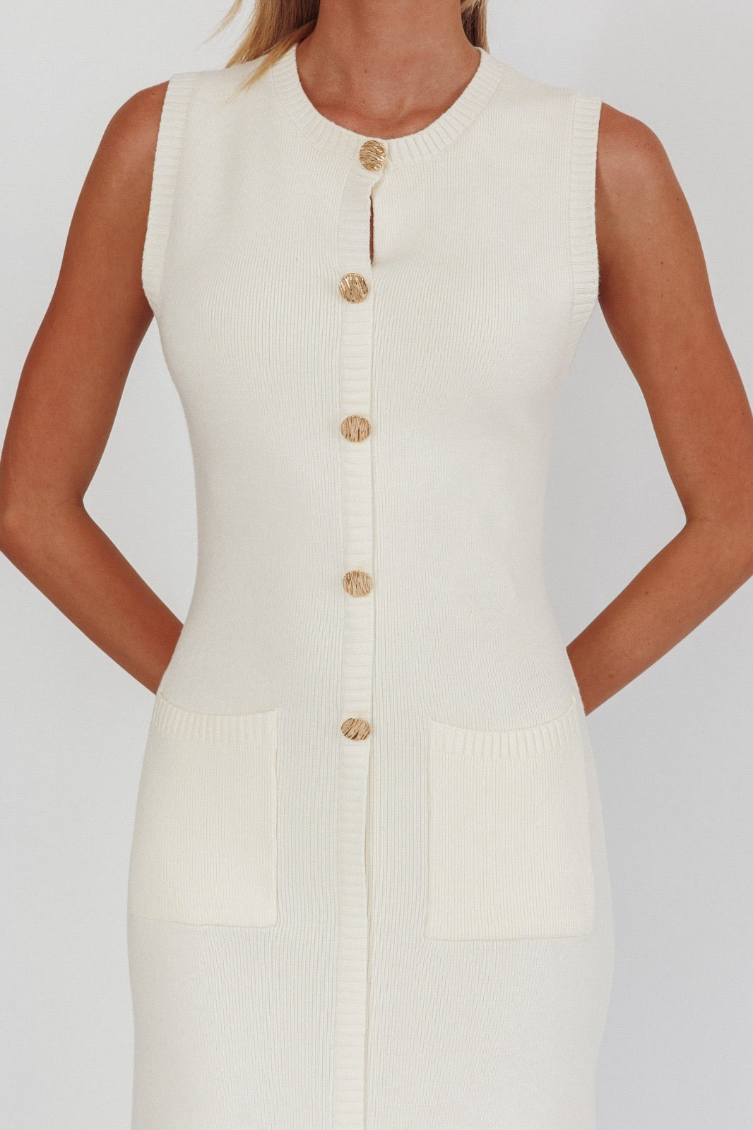 ‘Sandro’ cream dress