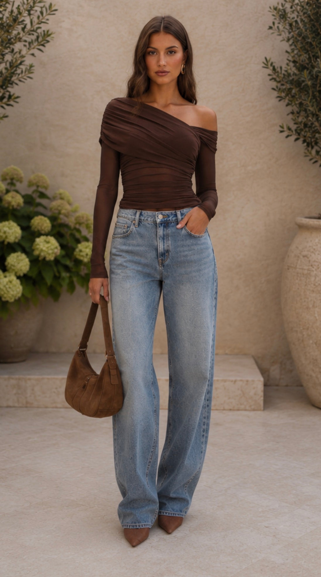 ‘Wynter’ brown top