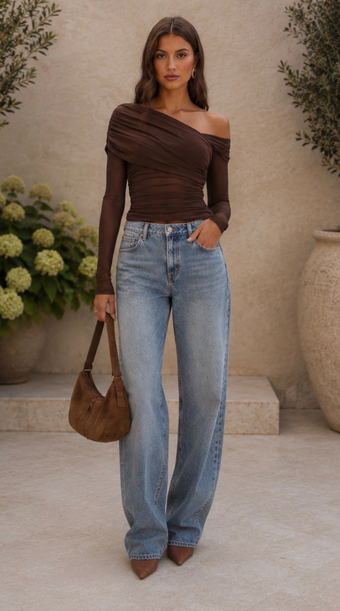 ‘Wynter’ brown top