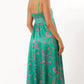 ‘Willow’ maxi green floral