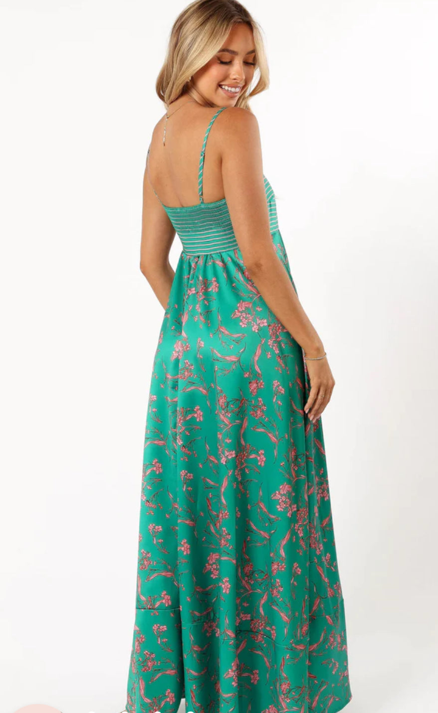 ‘Willow’ maxi green floral