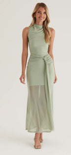 ‘Sadie’ sage dress