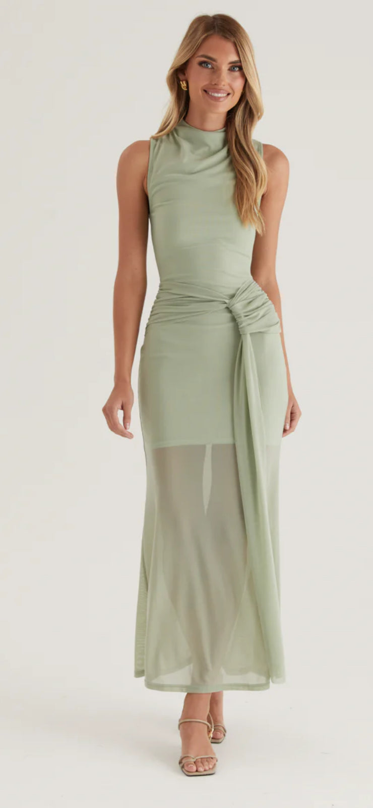‘Sadie’ sage dress