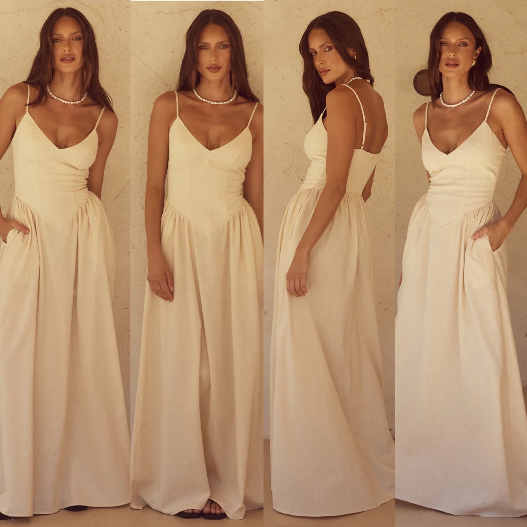 ‘Alexis’ dress natural