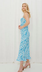 ‘Monica’ dress blue floral