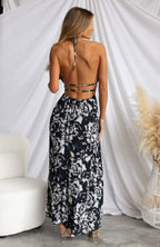 ‘GISELLE’ dress in navy floral